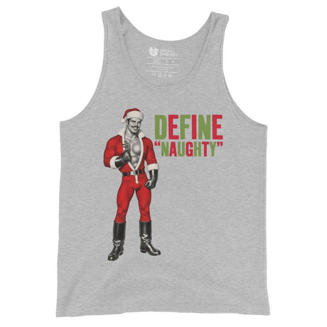 Define Naughty (Tank Top)-Christmas Tanks-Swish Embassy