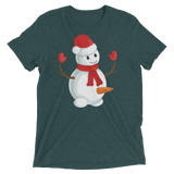 Do You Wanna Build A Snowman? (Triblend)-Triblend T-Shirt-Swish Embassy