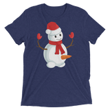 Do You Wanna Build A Snowman? (Triblend)-Triblend T-Shirt-Swish Embassy