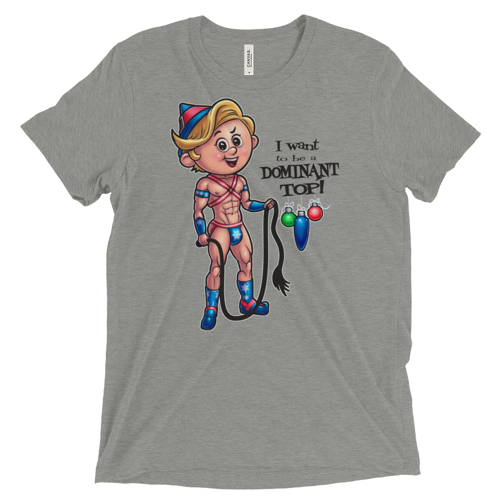 Dom Top Elf (Triblend)-Triblend T-Shirt-Swish Embassy