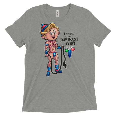 Dom Top Elf (Triblend)-Triblend T-Shirt-Swish Embassy