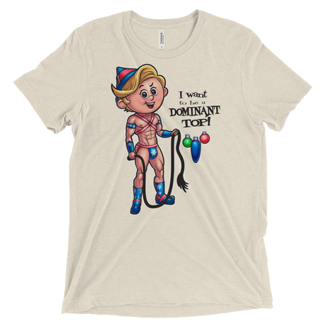 Dom Top Elf (Triblend)-Triblend T-Shirt-Swish Embassy