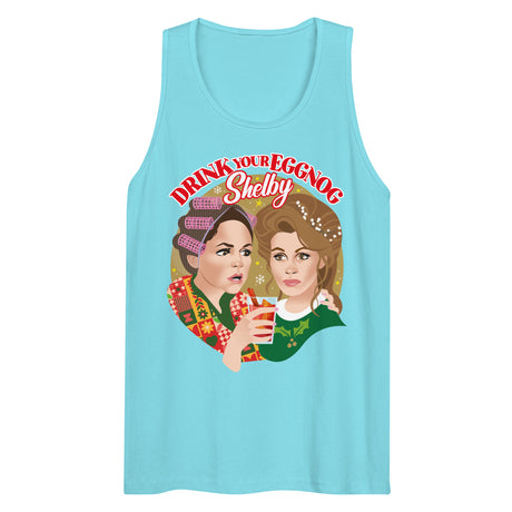 Drink Your Eggnog Shelby (Tank Top)-Christmas Tank Tops-Swish Embassy