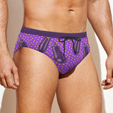 Eggplant Polkadot (Swim Briefs)-Swim Briefs-Swish Embassy