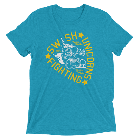 FIghting Unicorns (Triblend)-Triblend T-Shirt-Swish Embassy