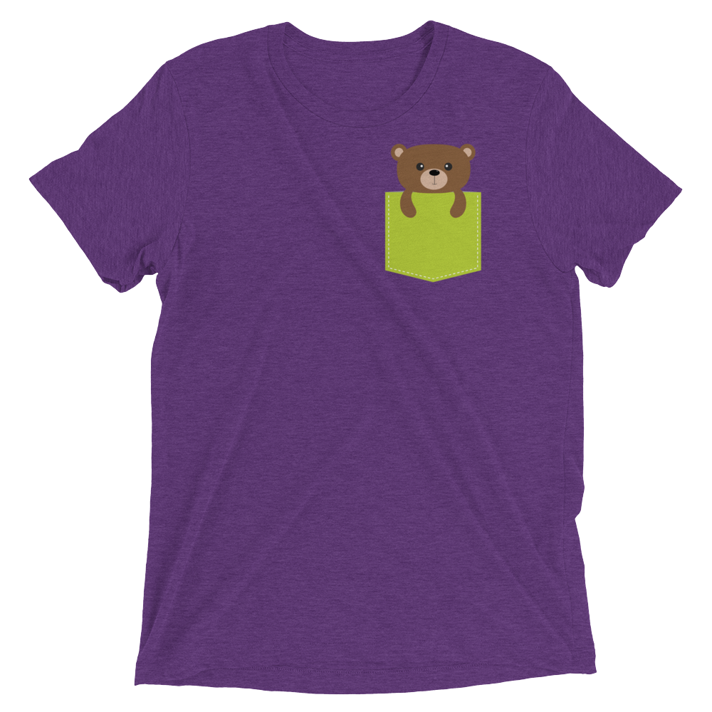 Faux Pocket Bear (Triblend)-Triblend T-Shirt-Swish Embassy