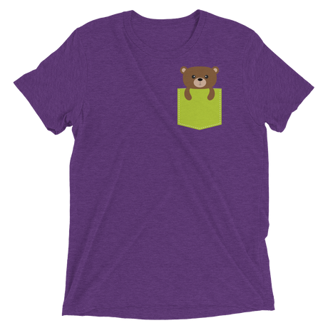 Faux Pocket Bear (Triblend)-Triblend T-Shirt-Swish Embassy