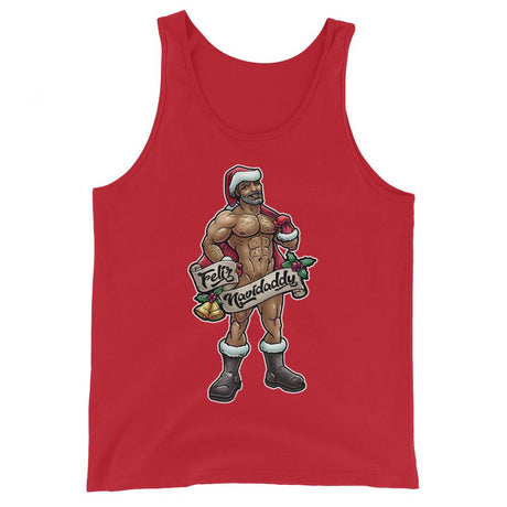 Feliz Navidaddy (Tank Top)-Christmas Tanks-Swish Embassy