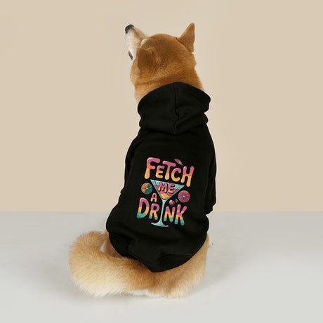 Fetch Me a Drink (Pet Hoodie)-Pet Hoodie-Swish Embassy