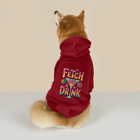 Fetch Me a Drink (Pet Hoodie)-Pet Hoodie-Swish Embassy