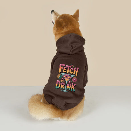 Fetch Me a Drink (Pet Hoodie)-Pet Hoodie-Swish Embassy