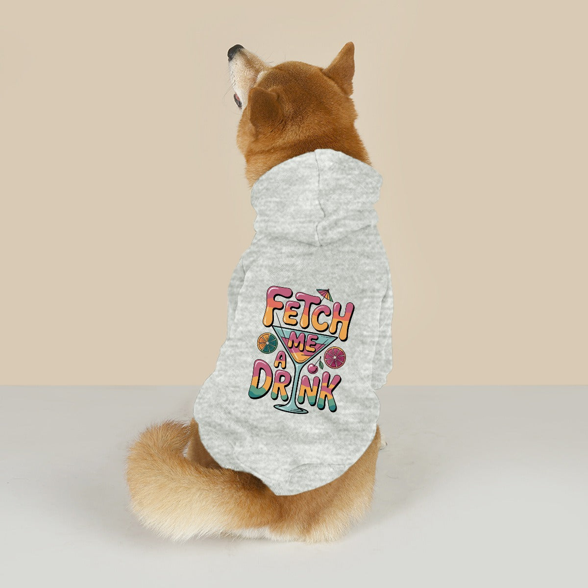 Fetch Me a Drink (Pet Hoodie)-Pet Hoodie-Swish Embassy
