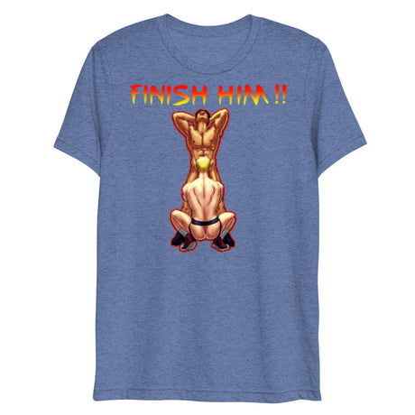 Finish Him (Triblend)-Triblend T-Shirt-Swish Embassy