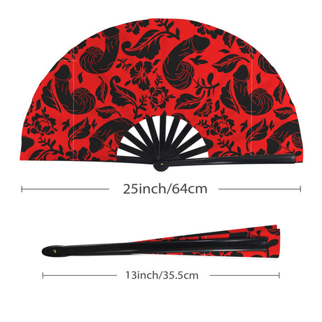 Floral Pecker (Folding Clack Fan)-Folding Fans-Swish Embassy