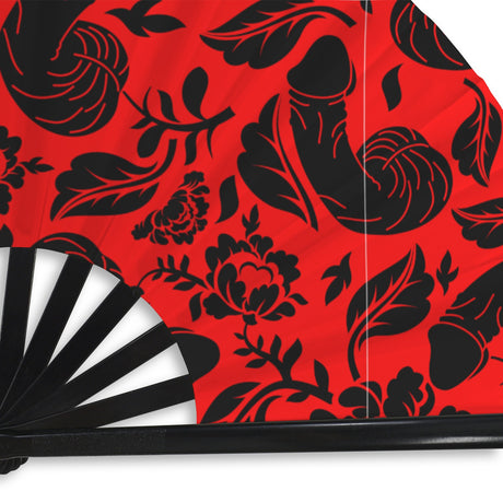 Floral Pecker (Folding Clack Fan)-Folding Fans-Swish Embassy