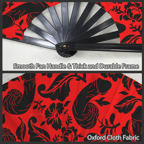 Floral Pecker (Folding Clack Fan)-Folding Fans-Swish Embassy