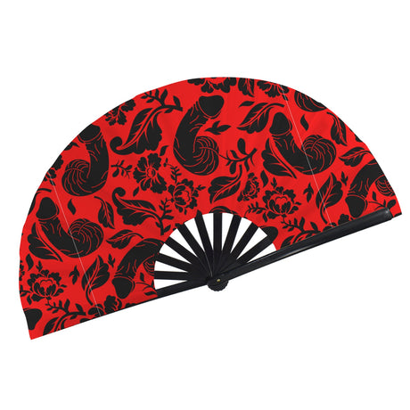 Floral Pecker (Folding Clack Fan)-Folding Fans-Swish Embassy