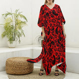 Floral Pecker (Kaftan)-Kaftan-Swish Embassy