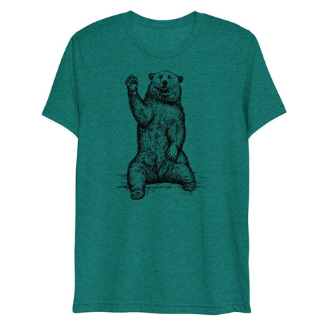 Friendly Bear (Triblend)-Triblend T-Shirt-Swish Embassy