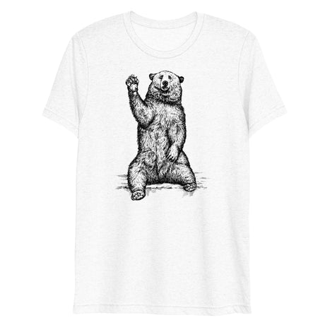 Friendly Bear (Triblend)-Triblend T-Shirt-Swish Embassy