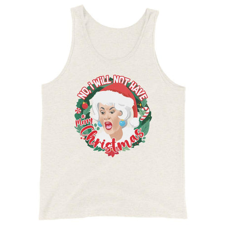 GG I Will Not Have A Merry XMas (Tank Top)-Christmas Tanks-Swish Embassy