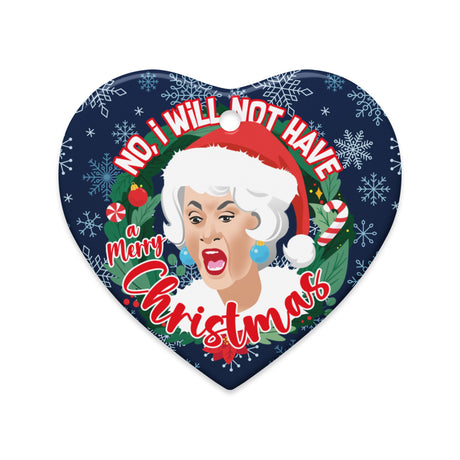 GG No I Will Not Have A Merry Xmas (Ceramic Ornament)-Ceramic Ornament-Swish Embassy