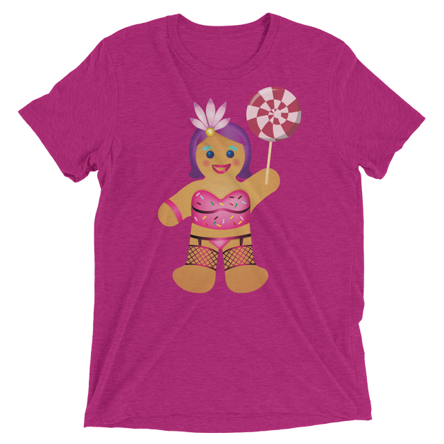 Gingerbread Drag Queen (Triblend)-Triblend T-Shirt-Swish Embassy