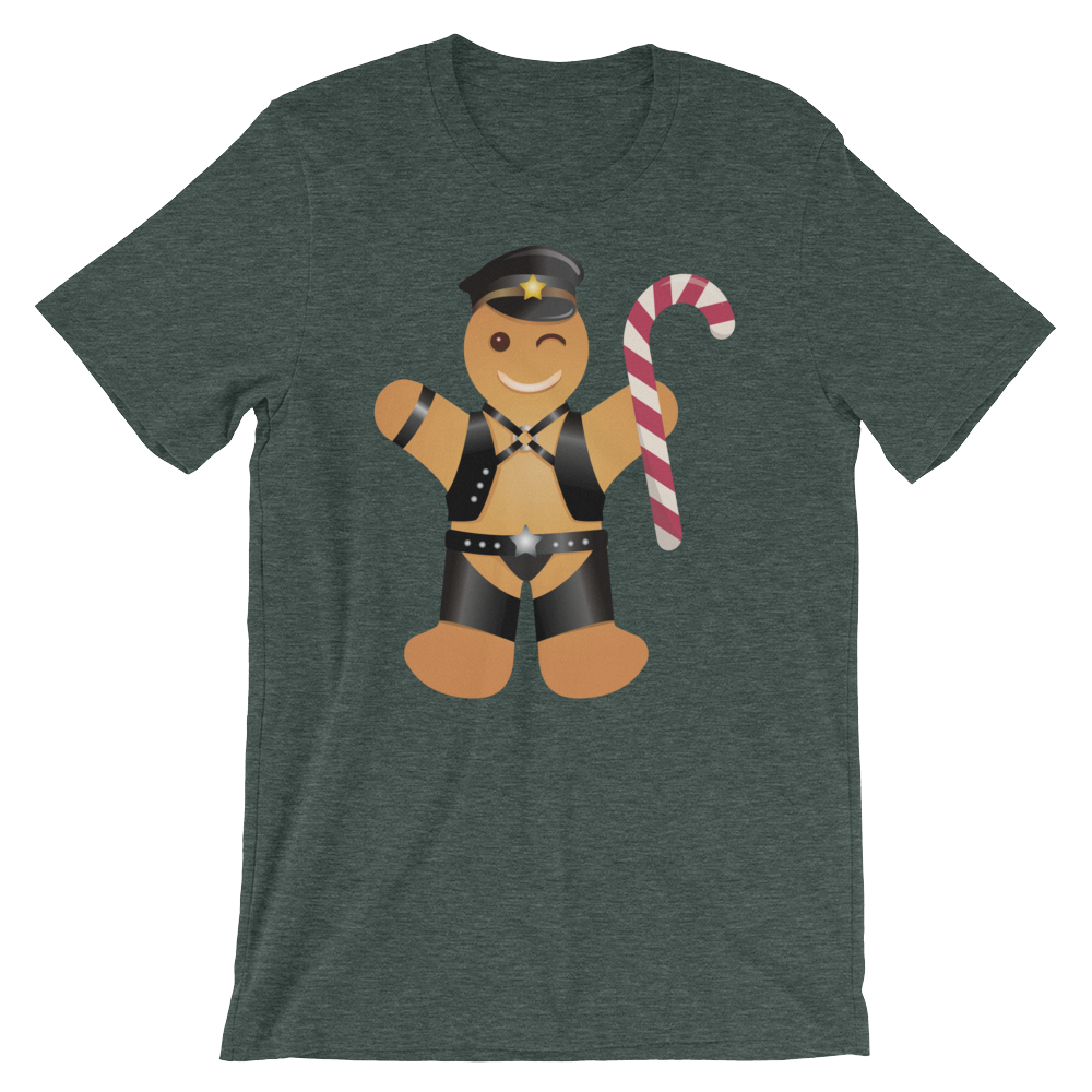 Gingerbread Leather Man-T-Shirts-Swish Embassy