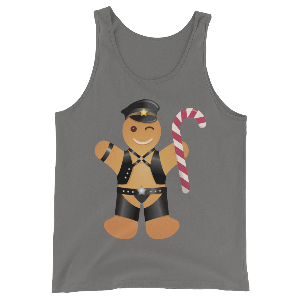 Gingerbread Leather Man (Tank Top)-Tank Top-Swish Embassy