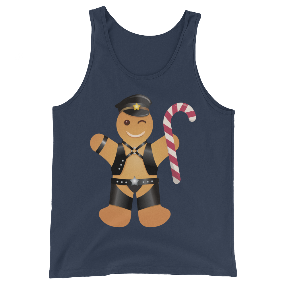 Gingerbread Leather Man (Tank Top)-Tank Top-Swish Embassy