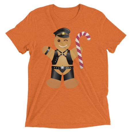 Gingerbread Leather Man (Triblend)-Triblend T-Shirt-Swish Embassy