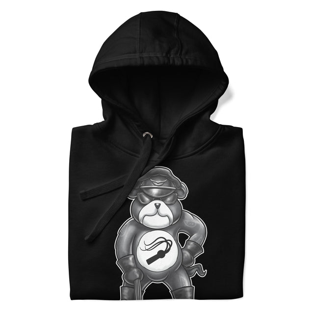 Hanky Bear - Black (Hoodie)-Hoodie-Swish Embassy