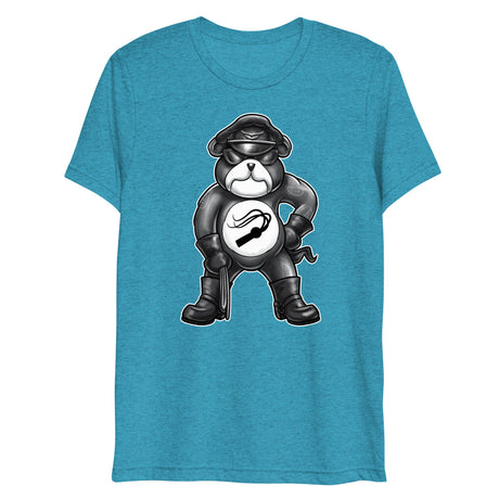 Hanky Bear - Black (Triblend)-Triblend T-Shirt-Swish Embassy