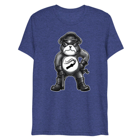 Hanky Bear - Black (Triblend)-Triblend T-Shirt-Swish Embassy