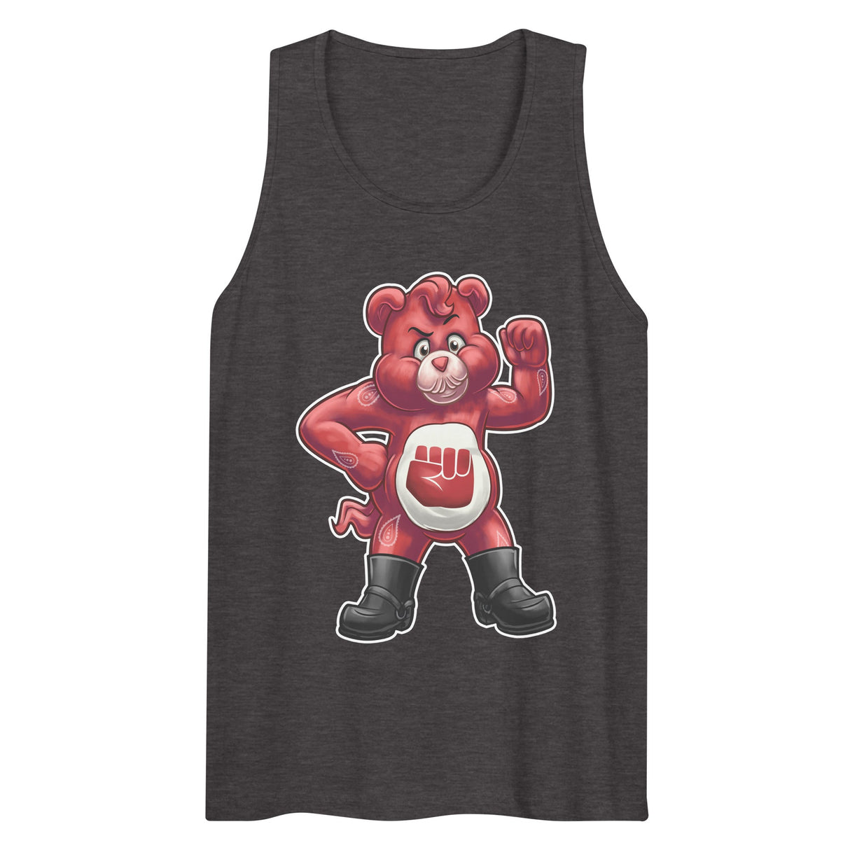 Hanky Bear - Red (Tank Top)-Tank Top-Swish Embassy