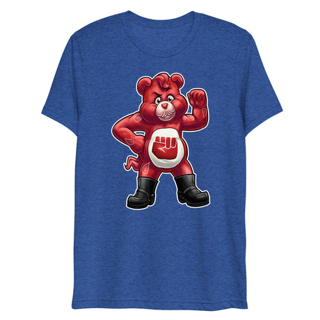 Hanky Bear - Red (Triblend)-Triblend T-Shirt-Swish Embassy