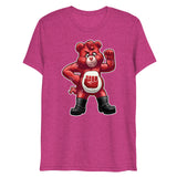 Hanky Bear - Red (Triblend)-Triblend T-Shirt-Swish Embassy