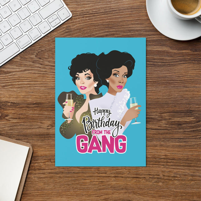 Happy Birthday From the Gang (Birthday Card)-Birthday Card-Swish Embassy