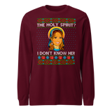 Holy Spirit? I Don't Know Her (Ugly Christmas)-T-Shirts-Swish Embassy