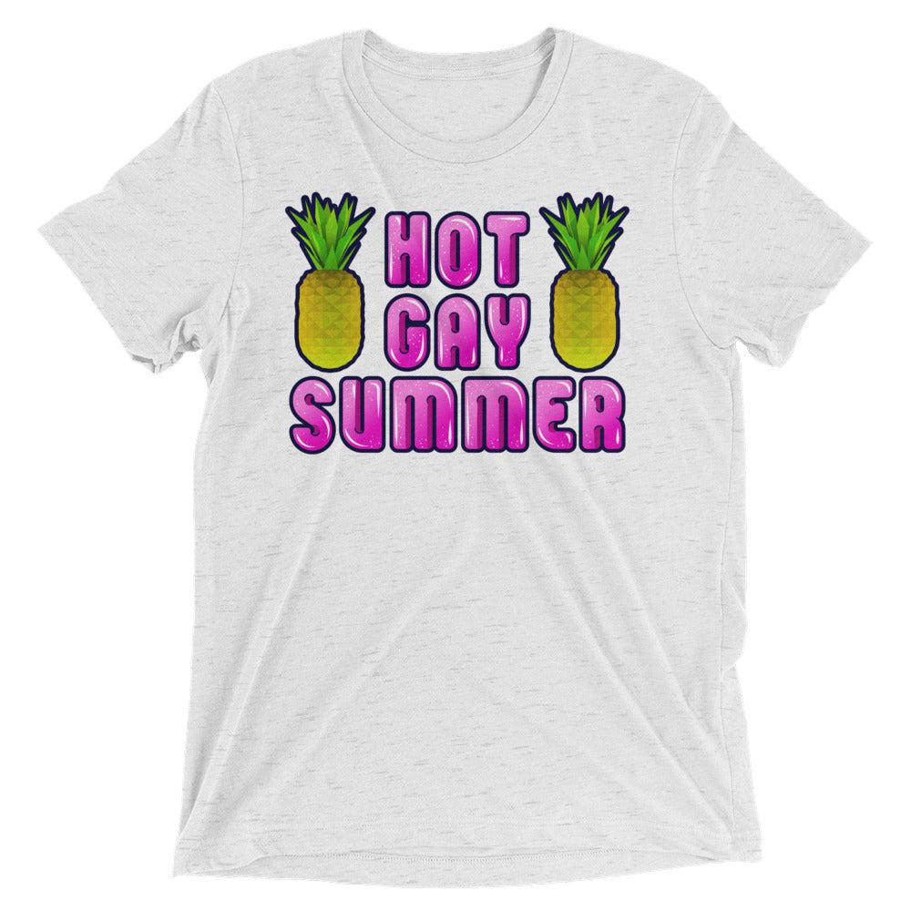 Hot Gay Summer (Triblend)-Triblend T-Shirt-Swish Embassy