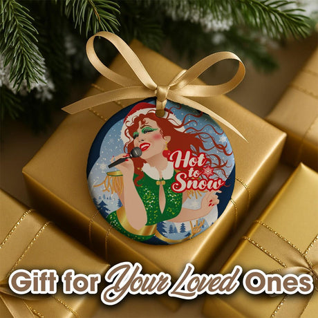 Hot To Snow (Ceramic Holiday Keepsake)-Ceramic Holiday Keepsake-Swish Embassy