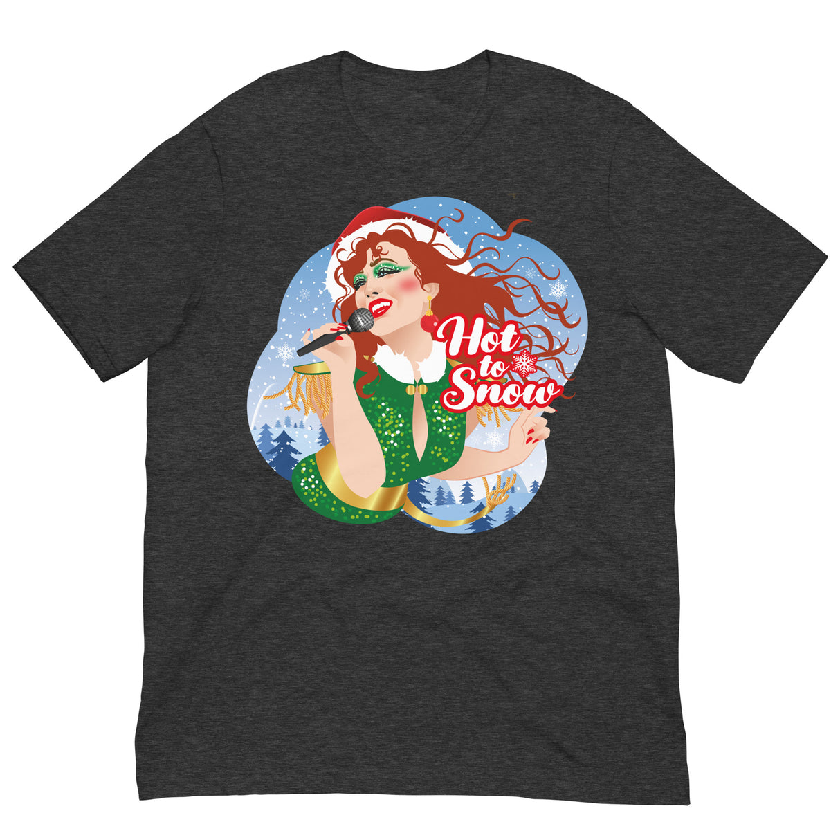 Hot To Snow-Christmas T-Shirts-Swish Embassy