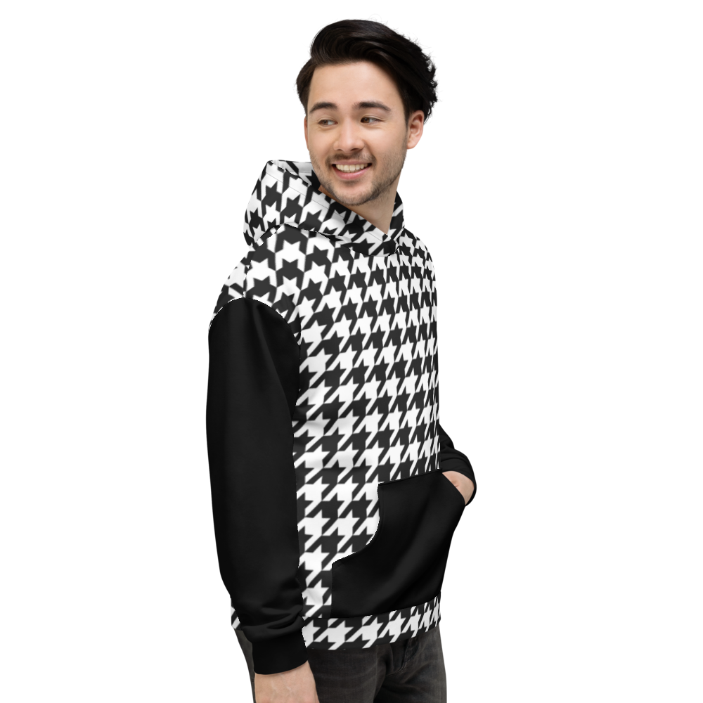 Houndstooth (Allover Hoodie)-Allover Hoodie-Swish Embassy