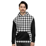 Houndstooth (Allover Hoodie)-Allover Hoodie-Swish Embassy