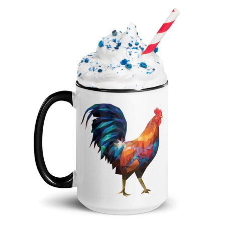 Huge Polygon Rooster (Mug)-Mugs-Swish Embassy