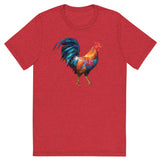 Huge Polygon Rooster (Triblend)-Triblend T-Shirt-Swish Embassy