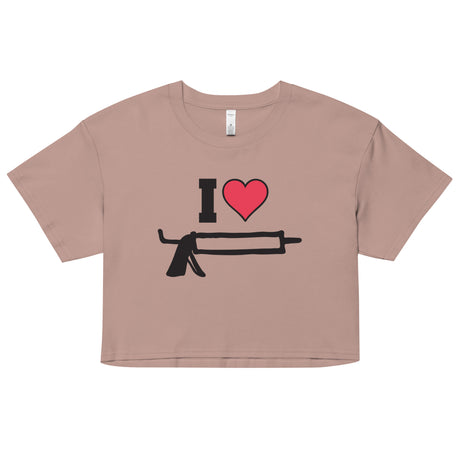 I Love Caulk (Crop Top)-Crop Top-Swish Embassy
