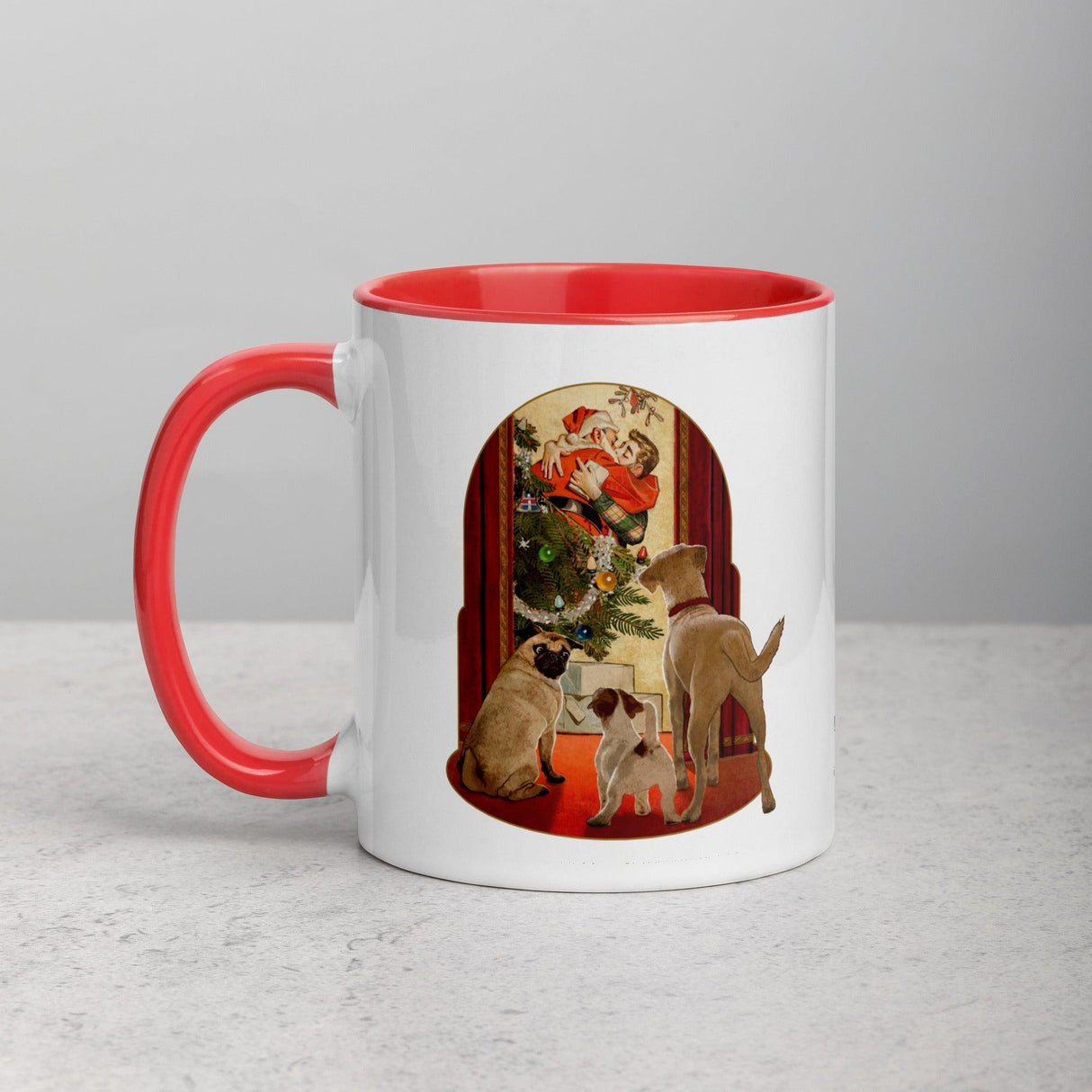 I Saw Daddy Kissing Santa Claus (Christmas Mugs)-Christmas Mugs-Swish Embassy