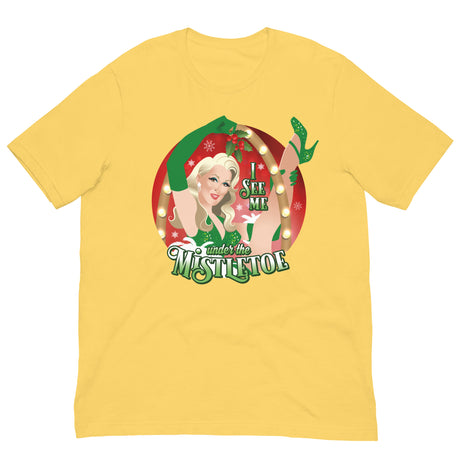 I See Me Under the Mistletoe-T-Shirts-Swish Embassy