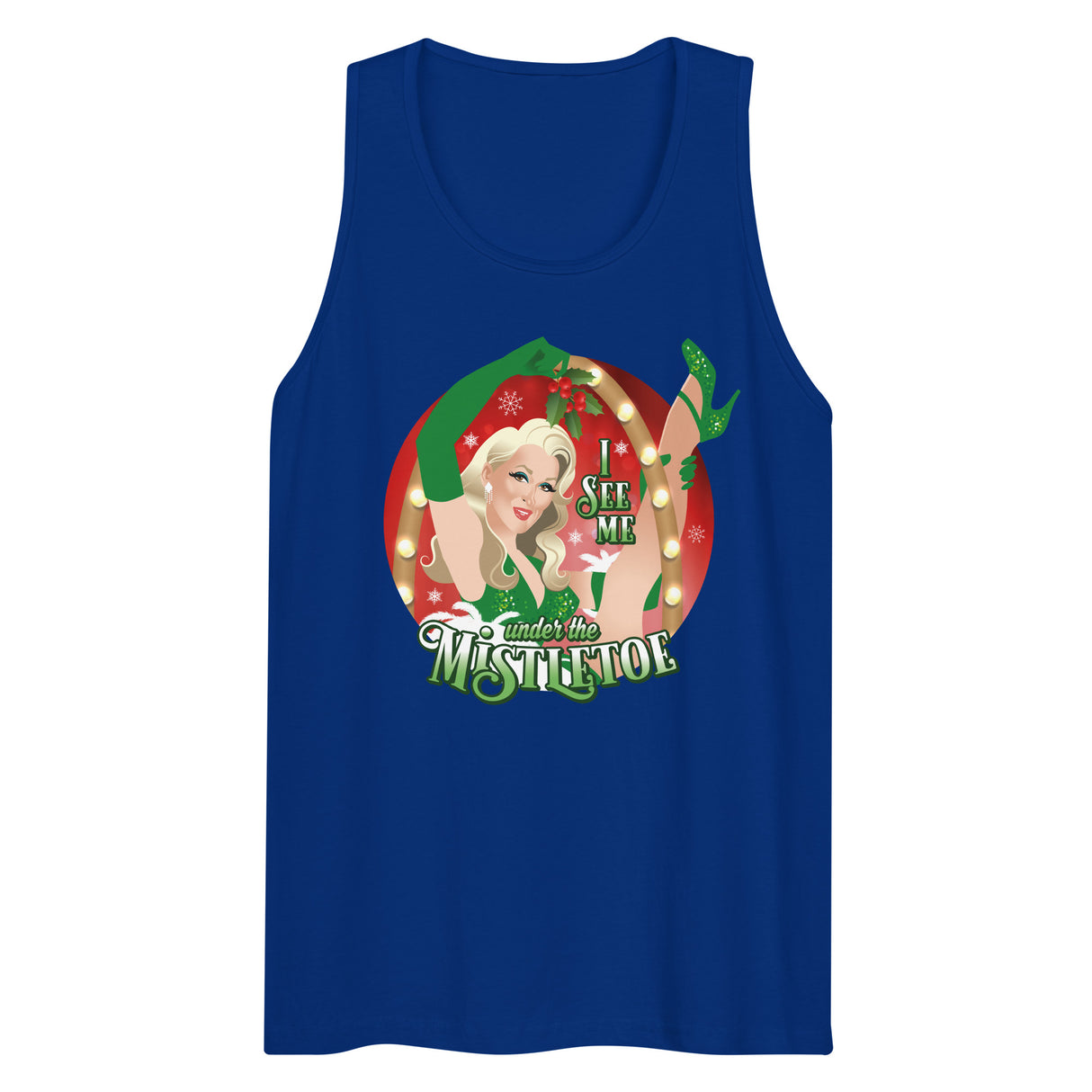 I See Me Under the Mistletoe (Tank top)-Tank Top-Swish Embassy